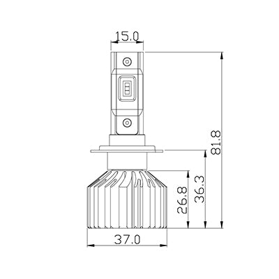 ARC Lighting Concept Series H7 LED Bulb Kit Pair