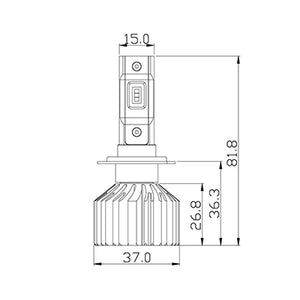 ARC Lighting Concept Series H7 LED Bulb Kit Pair