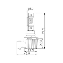 ARC Lighting Concept Series H10 LED Bulb Kit Pair