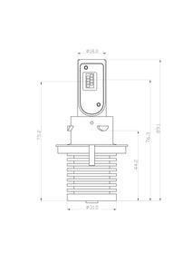 ARC Lighting Concept Series H1 LED Bulb Kit Pair