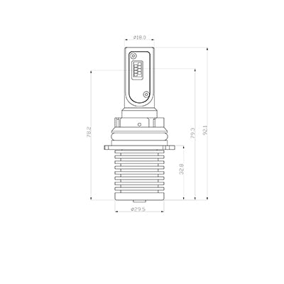 ARC Lighting Concept Series 9007 LED Bulb Kit Pair
