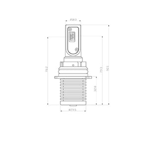 ARC Lighting Concept Series 9007 LED Bulb Kit Pair