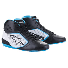Alpinestars Tech-1 K Start V2 Shoes (Black/White/Lite Blue)