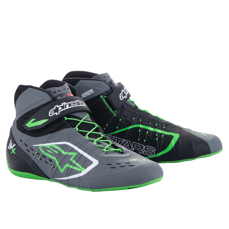 Alpinestars Tech-1 KX V2 Shoes (Black/Gray/Green)