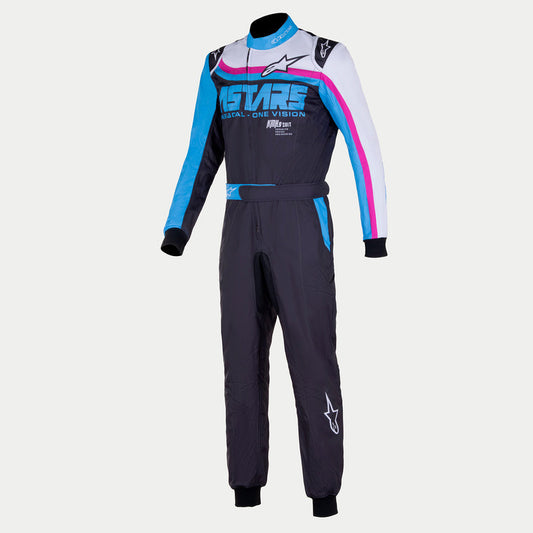 Alpinestars KMX-9 V3 Graphic 2 Suit (Black/Cyan/Fuchsia)