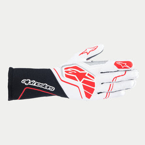 Alpinestars Tech-1 ZX V4 Gloves (Black/White/Red)