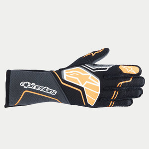 Alpinestars Tech-1 ZX V4 Gloves (Black/Orange Fluo)