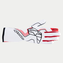 Alpinestars Tech-1 Race V4 Gloves FIA/SFI (White/Red)