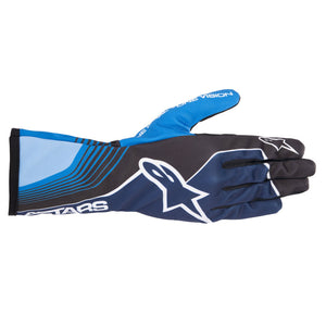 Alpinestars Tech-1 K Race V2 Future Gloves (Navy Blue/Crest)