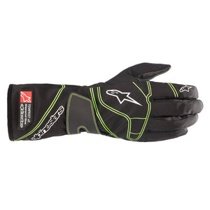 Alpinestars Tempest V2 Waterproof Gloves (Black/Fluo Green)