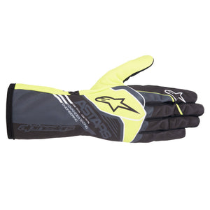 Alpinestars Tech-1 K Race S V2 Corporate Youth Gloves (Anthracite/Lime)