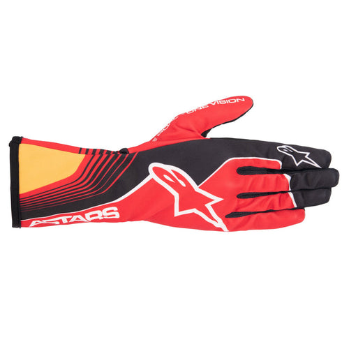 Alpinestars Tech-1 K Race S V2 Future Youth Gloves (Red/Tangerine)