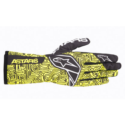 Alpinestars Tech-1 K Race V2 Vertical Gloves (Yellow Fluo)