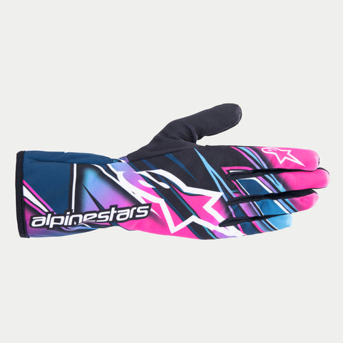 Alpinestars Tech-1 K Race V2 Competition Gloves (Fuchsia/Cyan/White(