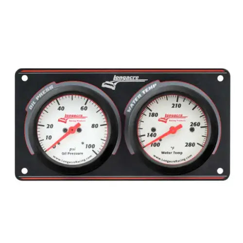 Longacre Sportsman™ Elite 2 Gauge Panel Oil Pressure, Water Temperature 52-46912