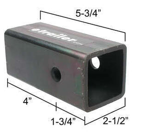 Reese Receiver Hitch Adapter 58102 Dimensions