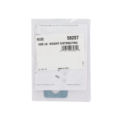 Reese 58207 Weight Distributing Hitch Head Shim Kit
