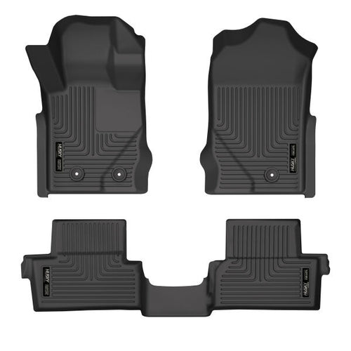 Husky Liners WeatherBeater Front & 2nd Row Floor Liners 95311 for Ford Bronco 2-Door