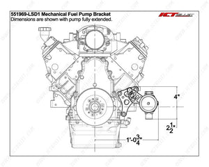 551969-LSD1 Mechanical Fuel Pump Bracket