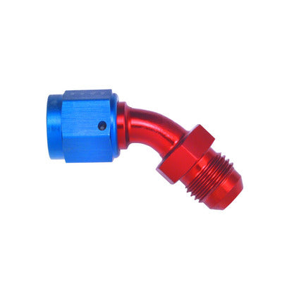 Aeroquip #6 Male to #6 Female 45 Degree Swivel Fitting