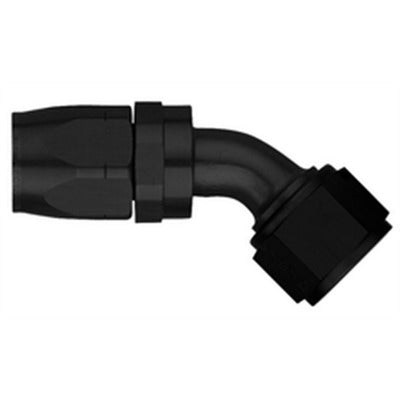 Aeroquip #6 45 Degree Hose End Black