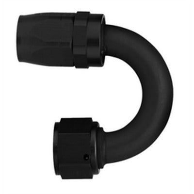 Aeroquip #6 180 Degree Hose End Black