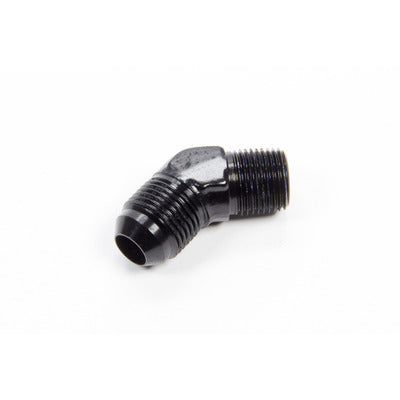 Aeroquip 45 Degree Aluminum #8 to 3/8npt Fitting Black