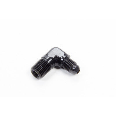 Aeroquip 90 Degree Aluminum #4 Flare 1/4 in Black