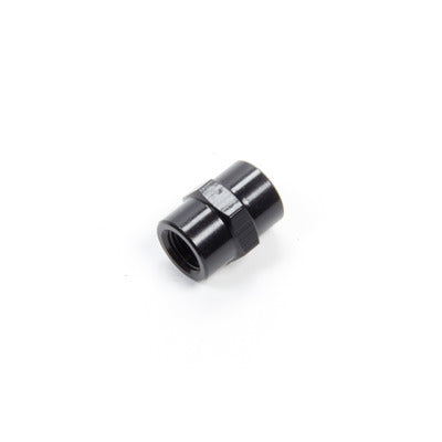 Aeroquip 1/8in Aluminum Pipe Coupler Black