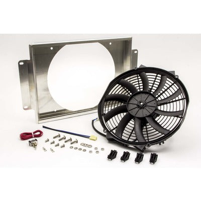 AFCO Racing Aluminum Satin Fan Shroud Sirocco 80104NFAN