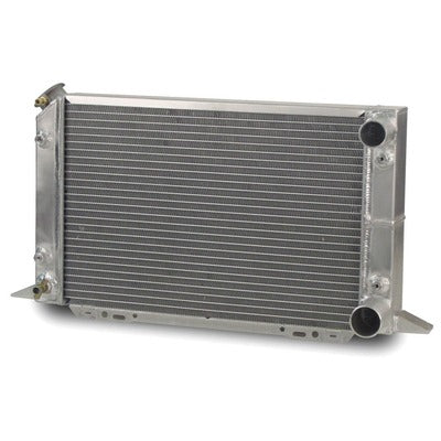 AFCO Racing Aluminum Radiator Sirocco Right Hand Double Pass 1-1/2 Inlet 1-3/4 Outlet 80104N