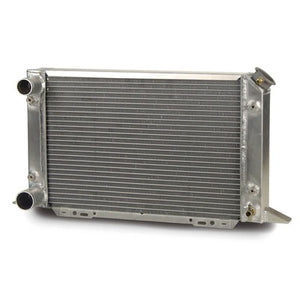 AFCO Racing Aluminum Radiator Sirocco Left Hand Double Pass 1-1/2 Inlet 1-3/4 Outlet 80105N