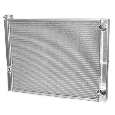 AFCO Racing Double Pass Radiator Chevy 27.5 X 19 X 1.50 Core, Universal 20 AN Female Inlet with 1/2 bung 80185NDP-U