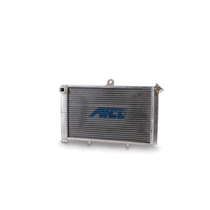 AFCO Racing Aluminum Satin Radiator Cage Mount Double Pass 3/4 NPT Female Inlet/Outlet for Mini/Micro Sprint 80207