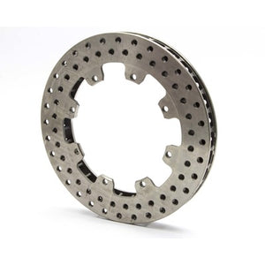 AFCO Racing Cast Iron Brake Rotor Drilled Straight 32 Vane 1.25 Ines Thick 11 3/4 Ines Diameter 8 Bolt 9850-6120