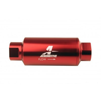 Aeromotive #10-ORB Fuel Filter Inline 10 Mircon Red