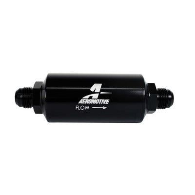 Aeromotive 10an Inline Fuel Filter 10 Micron 2in OD Black