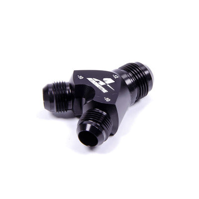 Aeromotive Y-Block Fitting - 12an to 2 x -10an