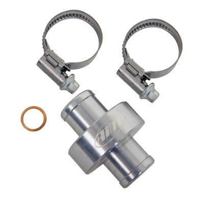 AiM Sports Water Temp Fitting Inline 5/8in / 3/4in M10