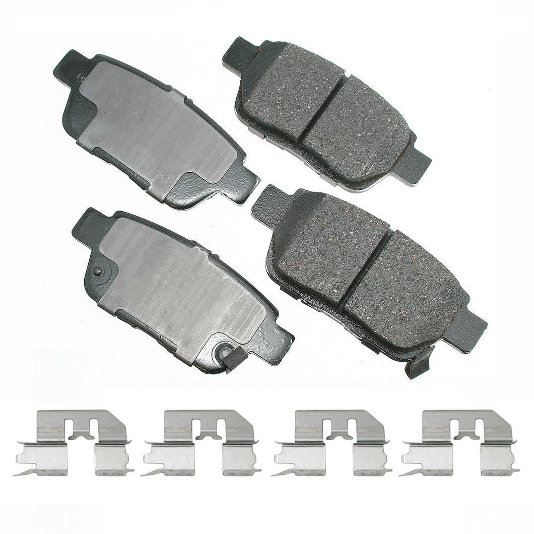 Akebono Brake Pads Rear Acura TL 09-14 Honda Ridgeline 06 ACT1103