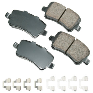 Akebono Brake Pads Rear Land Rover LR2 13-15 Range Rv EUR1307A