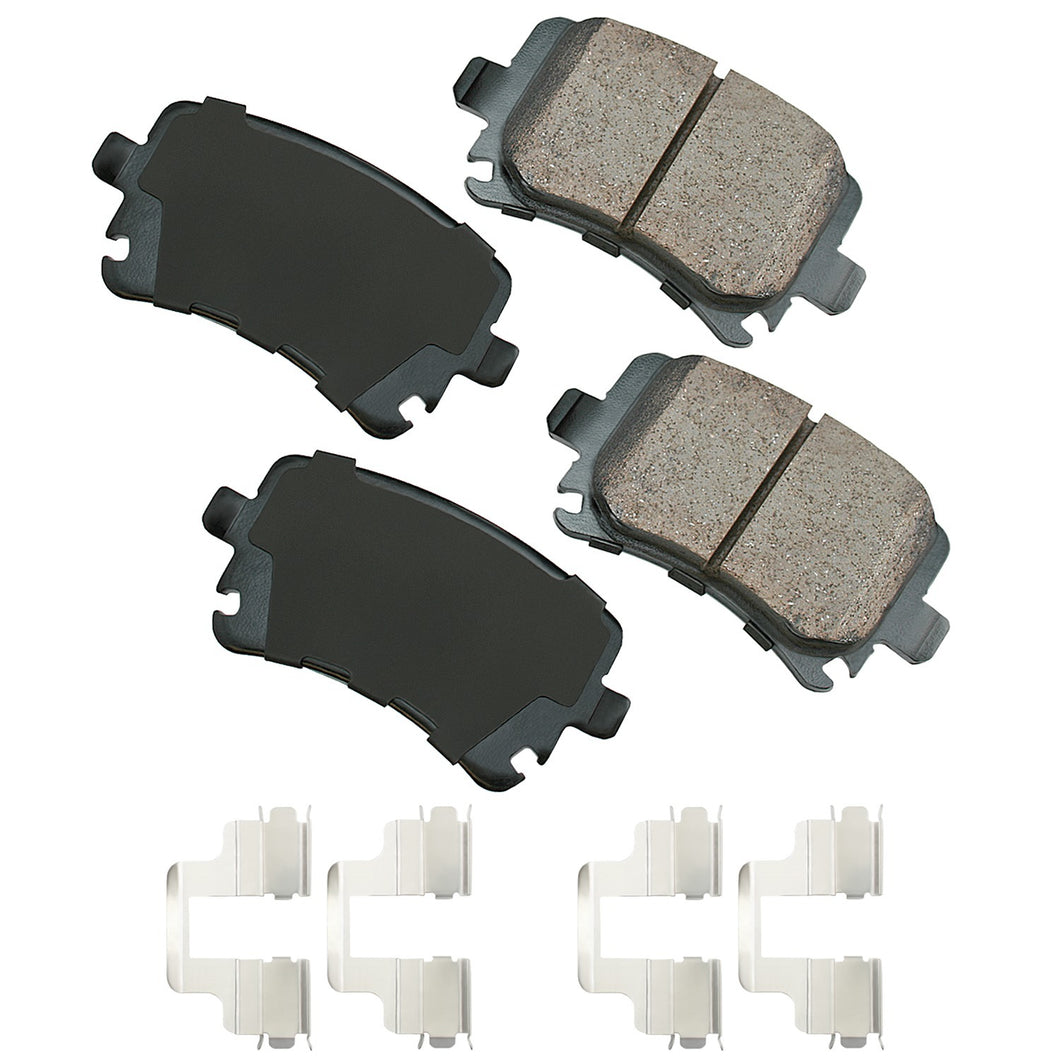 Akebono Brake Pads Rear Audi A3 06-10 Quattro 06-09 EUR1348A