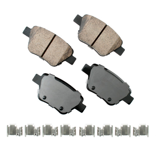 Akebono Brake Pads Rear Audi A3 11-13 Quattro 10-13 EUR1456