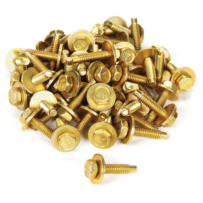 Allstar Body Bolt 1-1/8in 50pk Gold