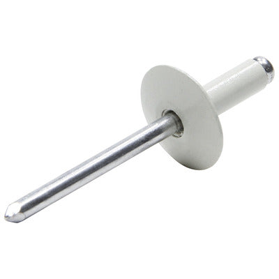 Allstar Large Head Rivet White Alum 250pk