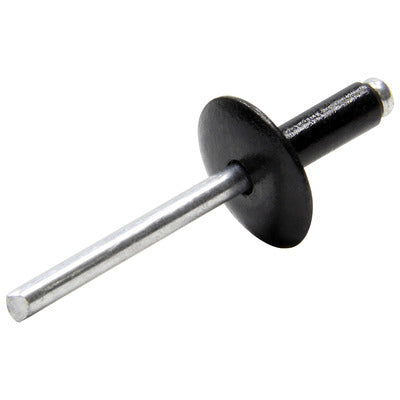 Allstar Large Head Rivet Black Alum 250pk