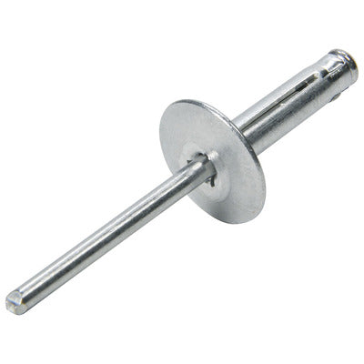 Allstar Large Head Rivet 250Pk Silver Flange Type Alum Mandrel