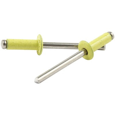 Allstar Small Head Rivet Yellow Alum 250pk