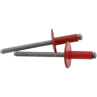 Allstar Large Head Rivet 250Pk Red