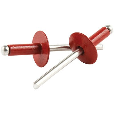 Allstar Large Head Rivet Red Alum 250pk